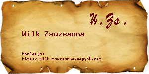 Wilk Zsuzsanna névjegykártya